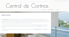 Desktop Screenshot of centraldecortinas.com.br